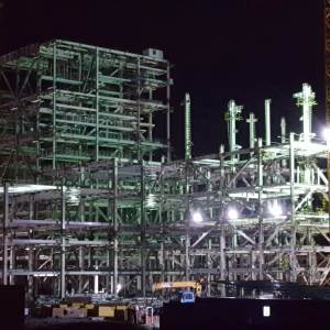 菲律宾考斯瓦根火电站项目主厂房及附属建筑钢结构 48米高 7万平方