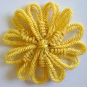 毛線花DIY