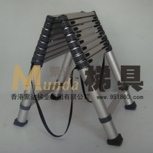 哈爾濱2.6米鋁合金竹節人字伸縮梯 梯子批發 人字梯子價格