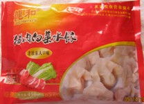 青島龍和豬肉白菜速凍方便水餃