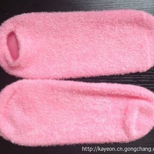 處理外貿尾單凝膠襪子橄欖凝膠保濕護腳套