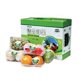 精品送福鮮果禮盒北京有機水果禮盒禮品卡包含紅提檸檬彌胡桃等