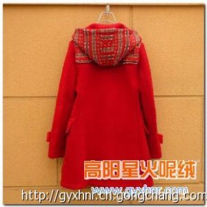 法蘭呢優質毛呢大衣/線條簡潔羊絨風衣面料/星火廠家促銷