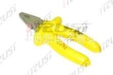 精致 黃色千伏柄 鋼絲鉗 表面鍍黃鎳