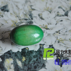供應橢圓形彩色木珠