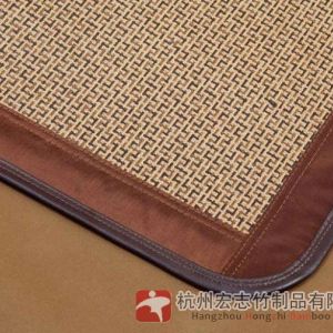 森生碳化竹涼席 大氣老板席雙色鑲嵌 青絲竹涼席面高品質(zhì)藤席背稱