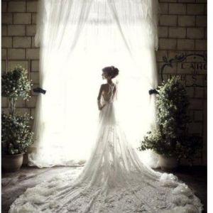 美麗的盡心打造的婚紗