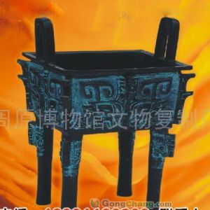 供應工藝品周原仿古青銅器 四方鼎