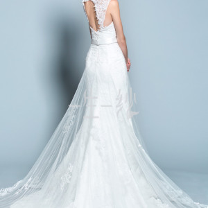 2013秋冬新款雙肩心形抹胸魚尾新娘婚紗