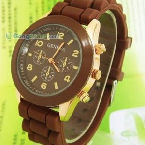 供應時尚硅膠禮品手表