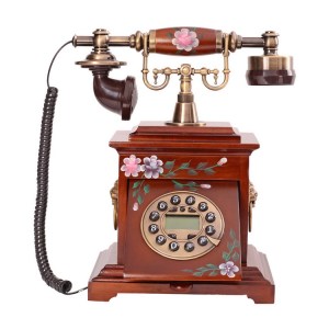全實木復古老式電話機