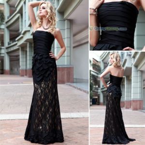 供應多麗琦 美人魚黑色晚禮服