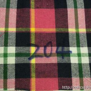 YF-259滌棉磨毛格子布