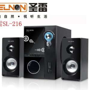 圣雷SL-216 木質多媒體有源音箱 U盤/SD插卡 2.1低音炮音響