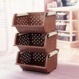 百露加厚抗摔收納架廚房置物架碗碟鍋蓋架架儲物架