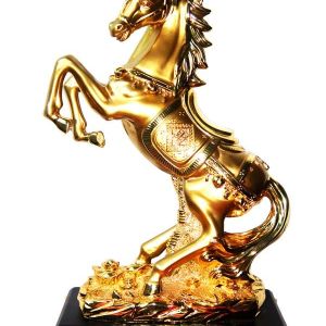 清遠鍍金佛像工藝品生產(chǎn)，鍍金馬到成功擺件，鍍金工藝品批發(fā)，定制