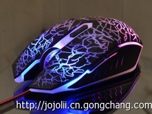 2013最新火爆金伯頓T6七彩發光鼠標