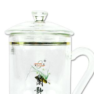 諾亞口杯精品蓋杯 內層高溫燒制圖案 辦公水杯 養生茶杯