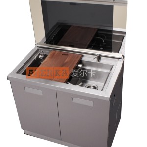 供應(yīng)愛(ài)爾卡集成水槽AEK-9009凈水帶蓋,不銹鋼水槽