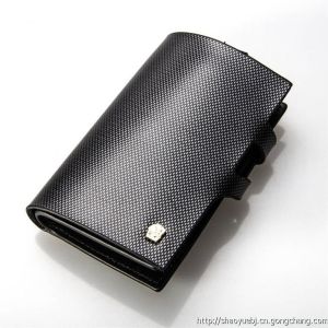 定做、批發進口鉆石紋真皮鑰匙包