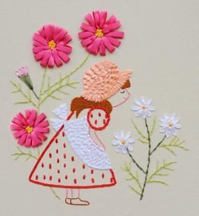 供應提供樂陶陶絲帶繡，樂陶陶絲帶繡的價格請咨詢利敏絲帶繡