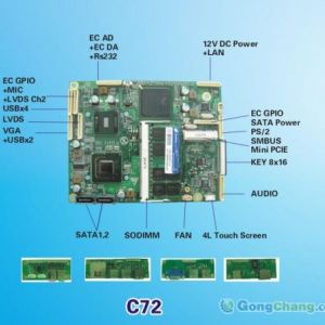 供應X86嵌入式主板-C72
