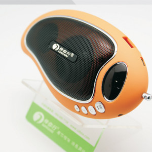 時尚靚麗便攜迷你插卡音響-芒果型