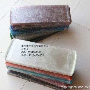 供應廣恒珠寶貓眼石原料，人造貓眼石塊料加工