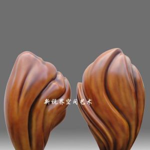 新視界電鍍樹脂工藝品廠成都酒店簡約裝飾藝術擺件抽象工藝品
