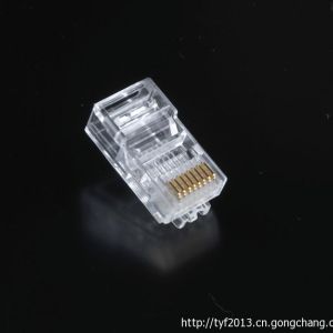 浙江寧波慈溪超五類8p8c rj45鍍金水晶頭