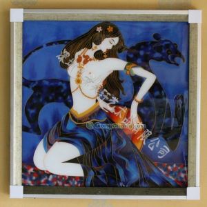 供應(yīng)酒店裝飾畫|景泰藍(lán)工藝裝飾畫|深圳景泰藍(lán)畫|美女與野獸
