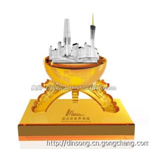 水晶樓模，水晶立體模型定制