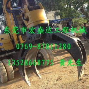 廣東宏盛達(dá)液壓馬達(dá)帶動(dòng)齒輪旋轉(zhuǎn)360度抓木器