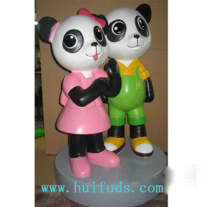 惠州玻璃鋼卡通雕塑游樂場幼兒園卡通人物小公仔雕塑裝飾擺件