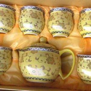 提供來圖來樣定做陶瓷茶具 7頭茶具定做 禮品套裝陶瓷茶具