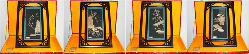 竹衣工藝畫之琴棋書畫