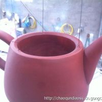 玻璃钢紫砂壶雕塑，玻璃钢茶壶雕塑，茶壶雕塑，泡沫茶壶雕塑