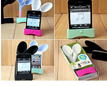 廠家直供IPONE硅膠擴音器 個性時尚硅膠擴音器