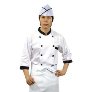 FC09 韓版七分袖廚師服 面包房服 男女通用
