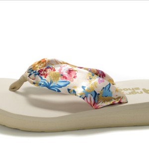 供應(yīng)ANGRYshoesEZ015淘寶熱賣爆款波西米亞風(fēng)情綢緞拖鞋