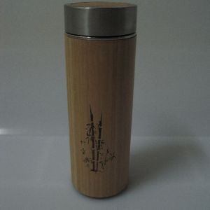 星博全生態(tài)封釉竹炭內(nèi)膽保溫杯 竹筒外殼