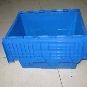 浦東斜插箱物流周轉箱上海395帶蓋斜插式周轉箱塑料箱上海廠家