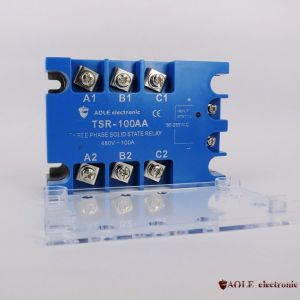 【新品推薦】正品熱賣新款藍色三相交流固態繼電器TSR-100AA 480V