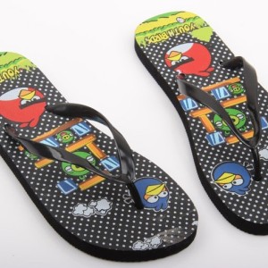 憤怒的小鳥(niǎo)拖鞋 第二款 平底耐磨防滑EVA拖鞋 人字拖