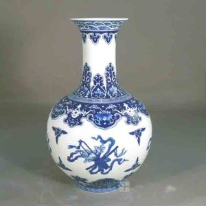 供應(yīng)酒店裝飾花瓶 青花瓷花瓶 窯變花盆