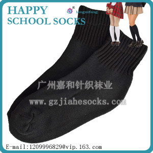 女士純棉 及膝中筒襪日系 校園風全棉刺繡 女學生高筒襪子