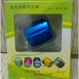 戶外健身便捷攜帶迷你鋁合金外殼插卡小音箱