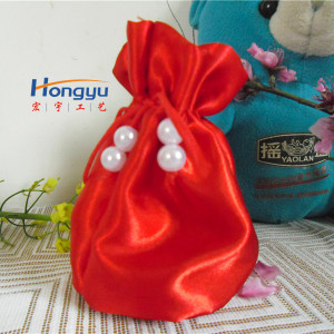 廠家直銷客戶定制各色穿珠圓底色丁袋，任意尺寸，多種顏色