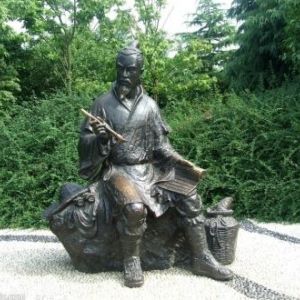 古人作詞玻璃鋼人物雕塑YQ09-52