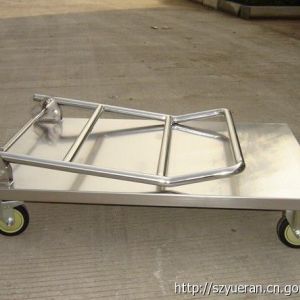 廠家供應折疊式不銹鋼推車 不銹鋼平板手推車 醫用推車 可定做